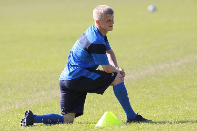 Football. Gornik Zabrze. Training. 07.01.2010