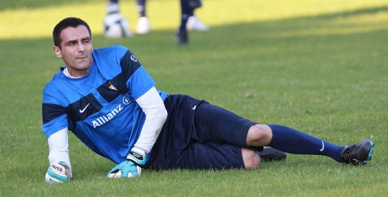 Football. Gornik Zabrze. Training. 07.01.2010