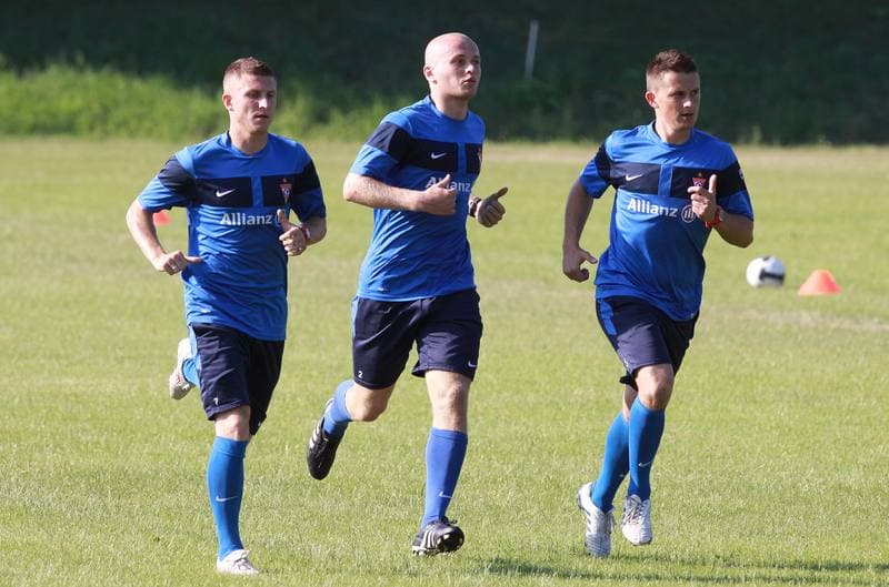 Football. Gornik Zabrze. Training. 07.01.2010