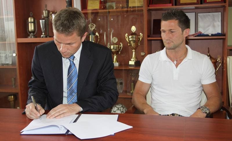 Football. Gornik Zabrze. Press Conference. 24.06.2010