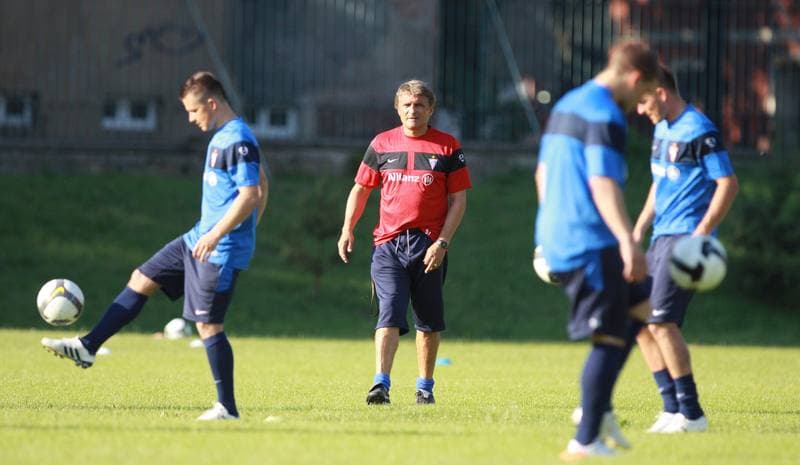 Football. Gornik Zabrze. Training. 07.01.2010