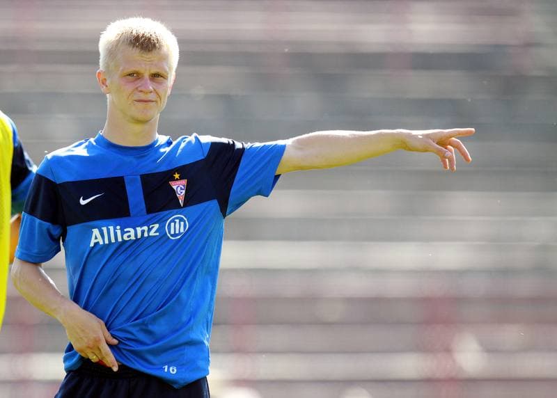 Football. Gornik Zabrze. Training. 07.01.2010