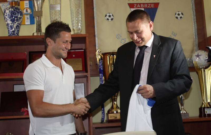 Football. Gornik Zabrze. Press Conference. 24.06.2010
