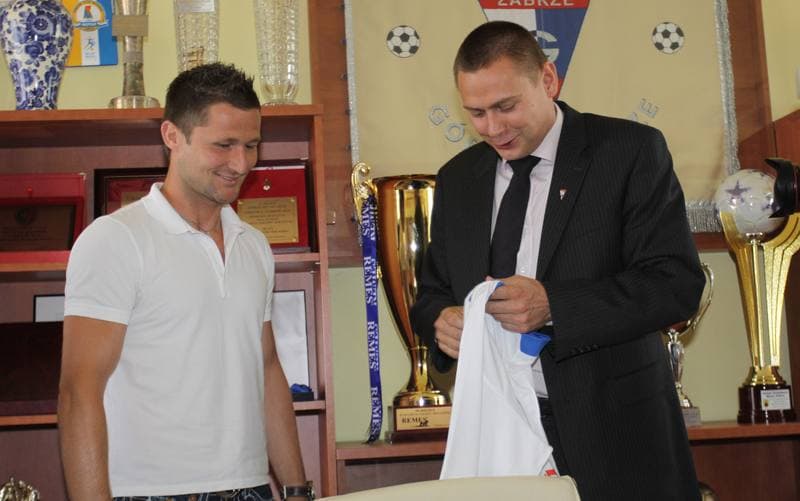 Football. Gornik Zabrze. Press Conference. 24.06.2010