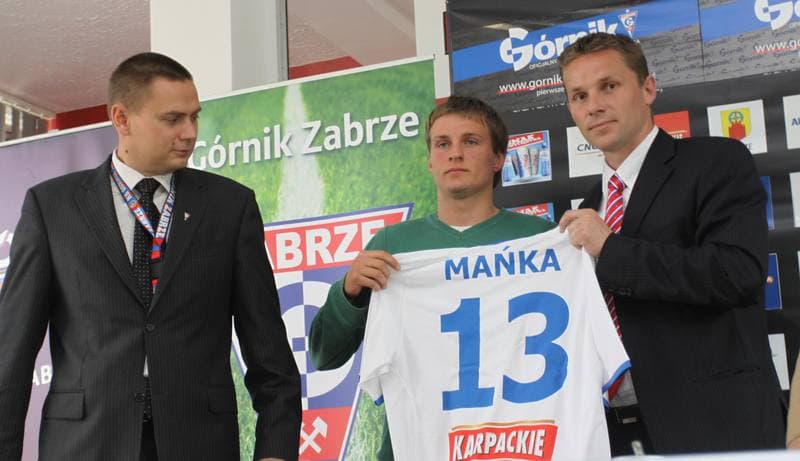 Football. Gornik Zabrze. Press Conference. 24.06.2010