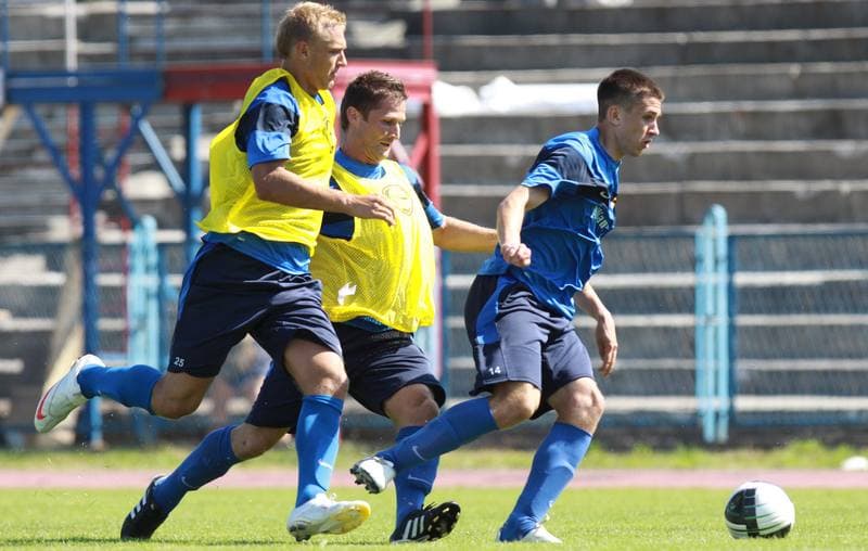 Football. Gornik Zabrze. Training. 07.01.2010