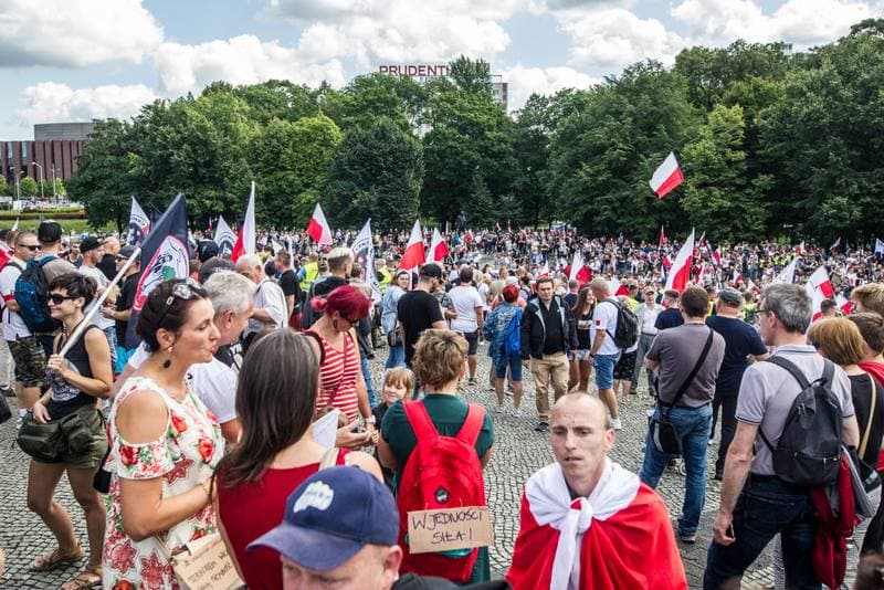Slaski Marsz Wolnosci. Katowice. 07.08.2021