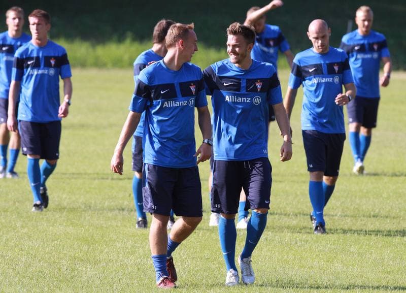 Football. Gornik Zabrze. Training. 07.01.2010