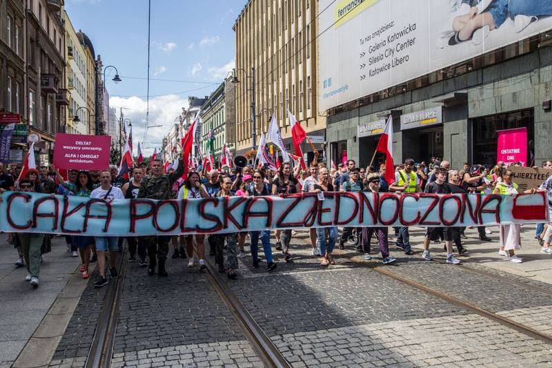 Slaski Marsz Wolnosci. Katowice. 07.08.2021