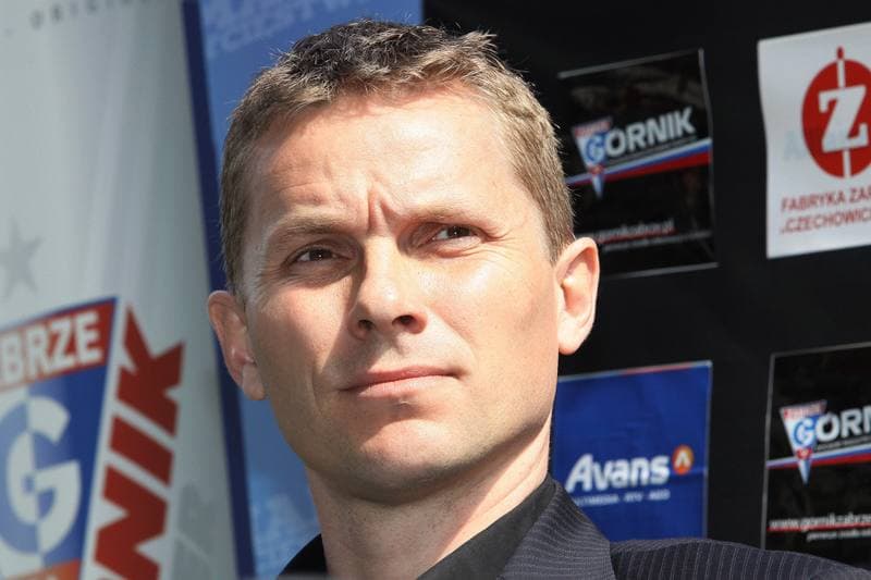 Football. Gornik Zabrze. Press Conference. 19.04.2010