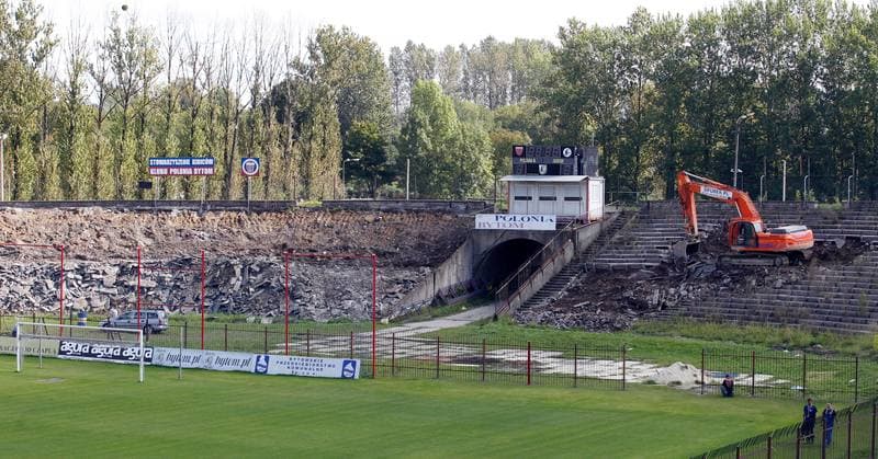 Football. Polonia Bytom. Press Conference. 10.09.2014