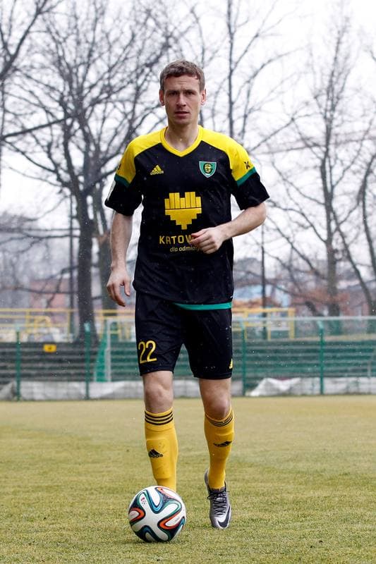 Football. GKS Katowice. Tomasz Zahorski. 23.02.2016