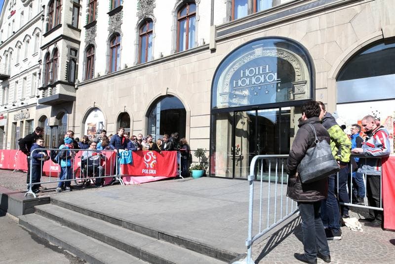 Football. Poland national team. Arrival. 25.03.2018