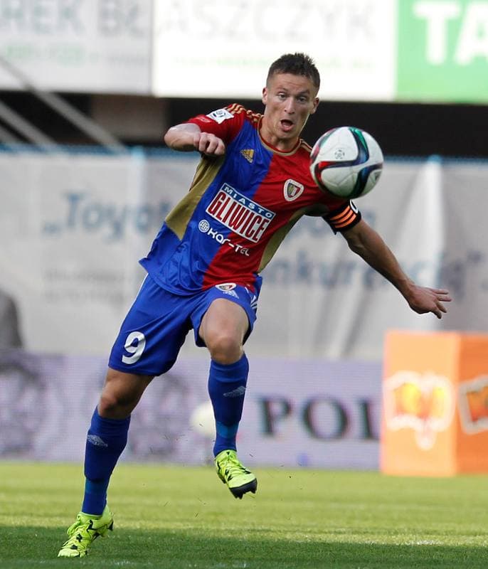 Football. T-Mobile Ekstraklasa. Piast Gliwice - Gornik Leczna. 11.05.2015