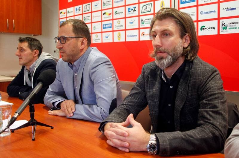 Football. Rozwoj Katowice. Press Conference. 05.03.2015