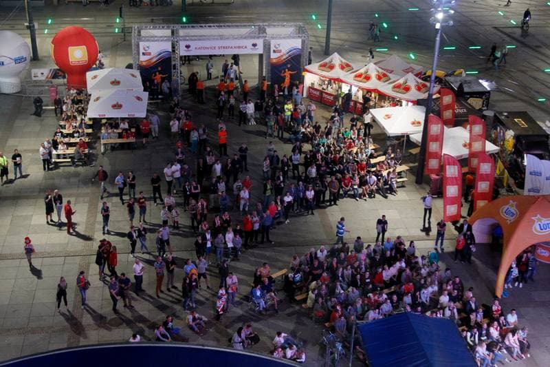 Volleyball. Eurovolley 2017. Fan Zone. 24.08.2017