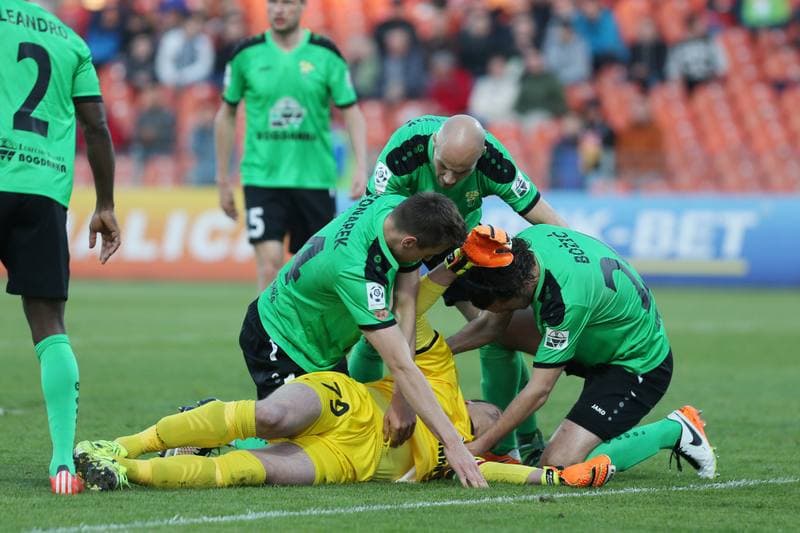 Football. Ekstraklasa. Termalica Bruk-Bet Nieciecza - Gornik Leczna. 30.04.2016