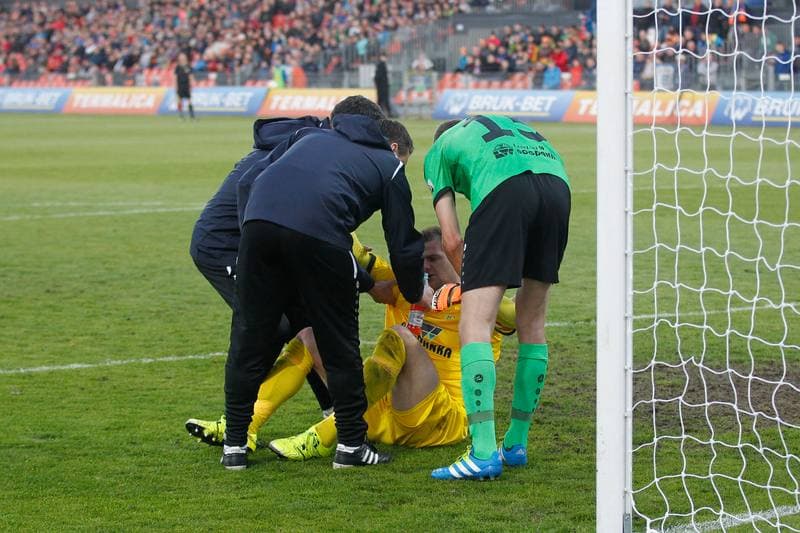 Football. Ekstraklasa. Termalica Bruk-Bet Nieciecza - Gornik Leczna. 30.04.2016