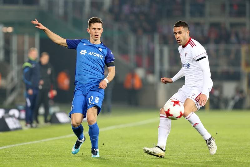 Football. Lotto Ekstraklasa. Gornik Zabrze - Lech Poznan. 04.11.2017