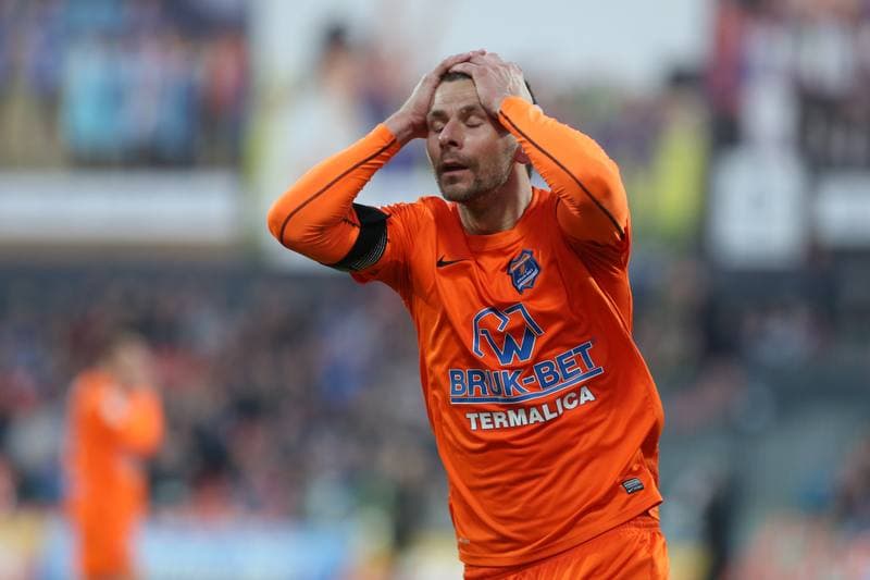 Football. Ekstraklasa. Termalica Bruk-Bet Nieciecza - Gornik Leczna. 30.04.2016