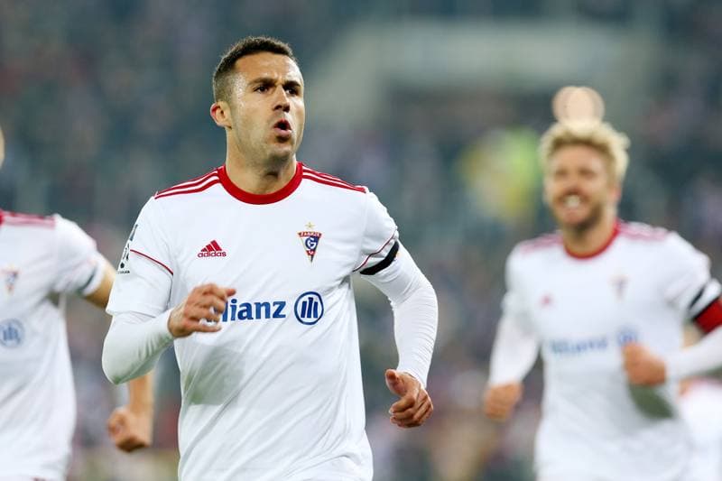 Football. Lotto Ekstraklasa. Gornik Zabrze - Lech Poznan. 04.11.2017