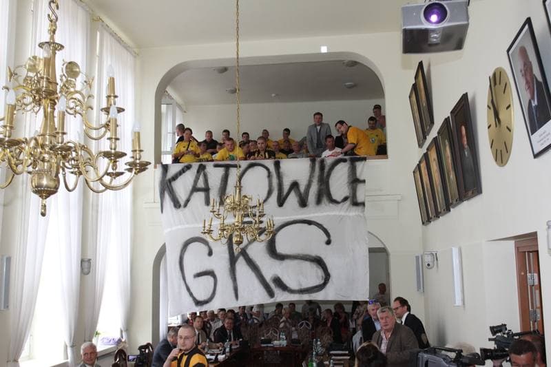 Football. GKS Katowice. Press Conference. 25.07.2012