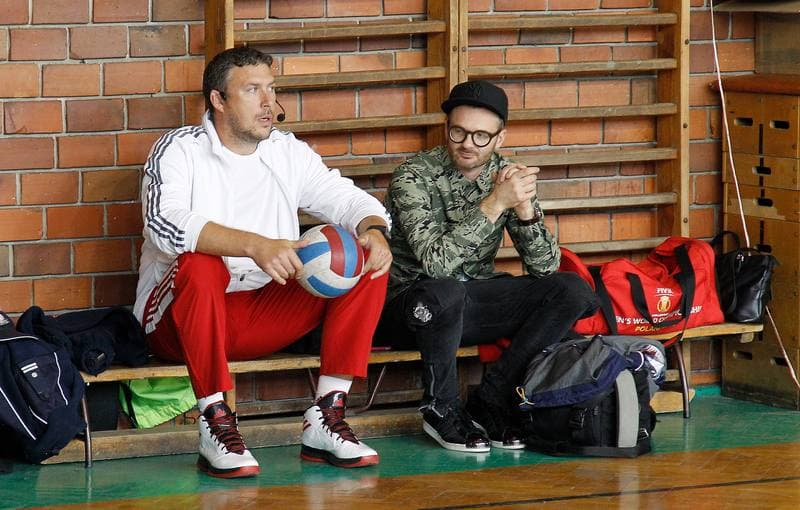 Volleyball. Poland national team. Training. 07.10.2015