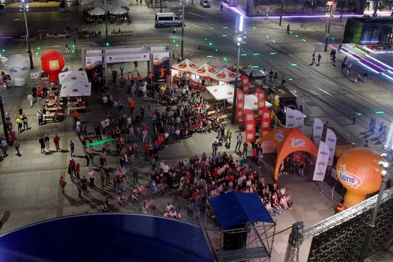 Volleyball. Eurovolley 2017. Fan Zone. 24.08.2017