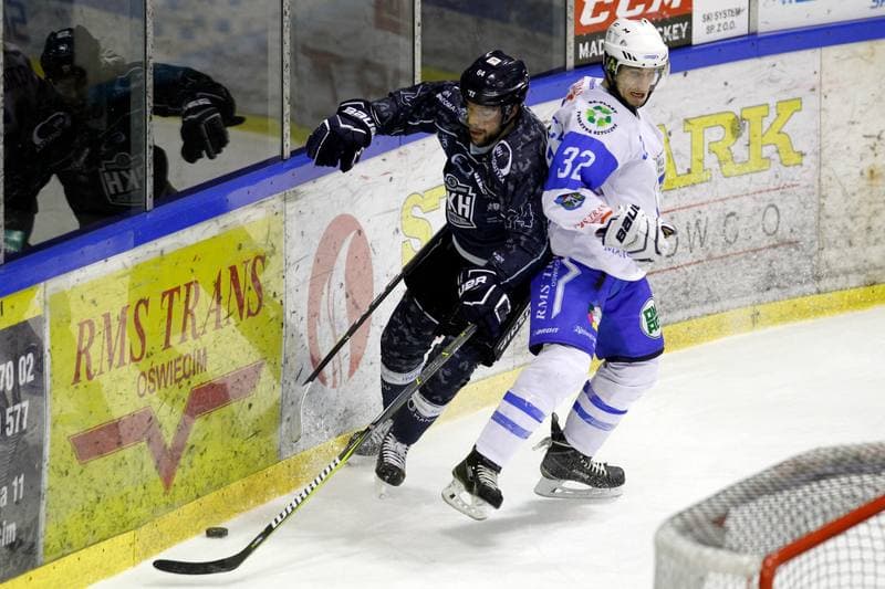 Ice Hockey. Polska Hokej Liga. Unia Oswiecim - MH Automatyka Gdansk. 01.02.2018