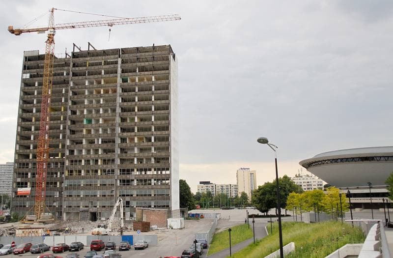 Building Demolition. Katowice. 26.06.2015