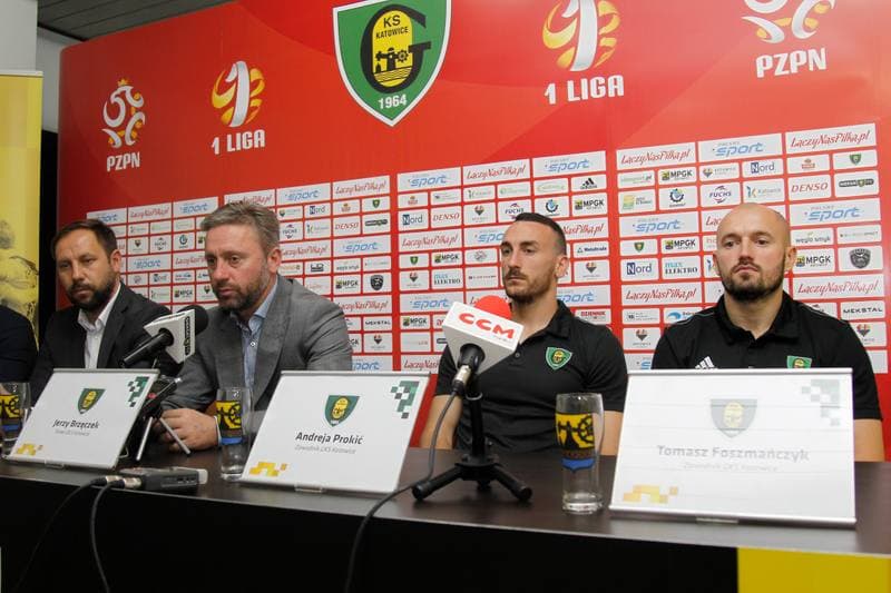 Football. GKS Katowice. Press Conference. 20.07.2016