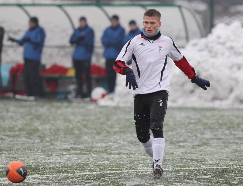 Football. Sparing. Gornik Zabrze - Garbarnia Krakow. 20.01.2012