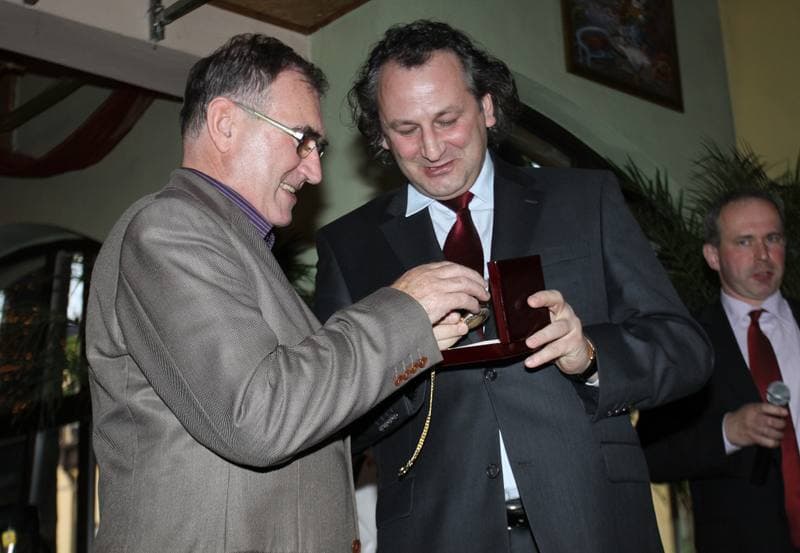 Football. Gornik Zabrze. Press Conference. 23.04.2010