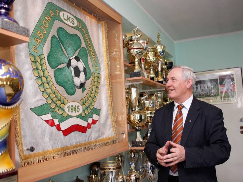Football. LKS Pasjonat Dankowice. Press Conference. 15.04.2015