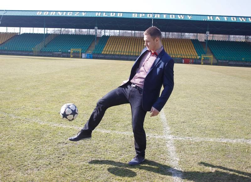 Football. GKS Katowice. Press Conference. 17.03.2015