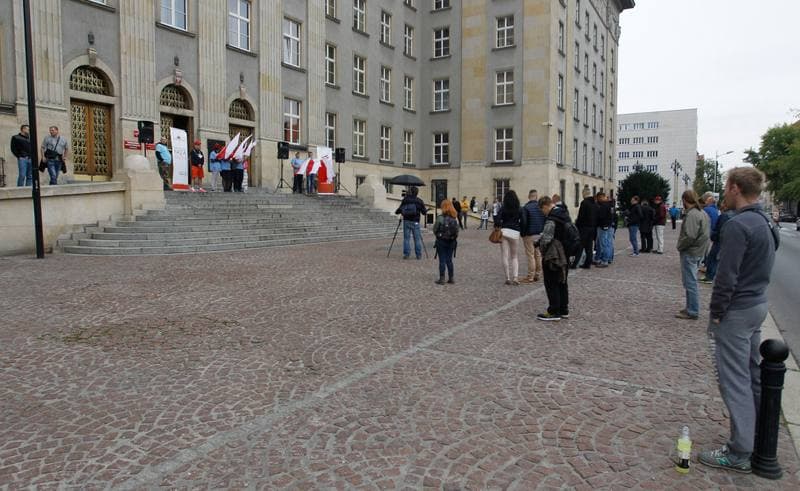 Protest KWW Stonoga Partia Polska. Katowice. 25.09.2015