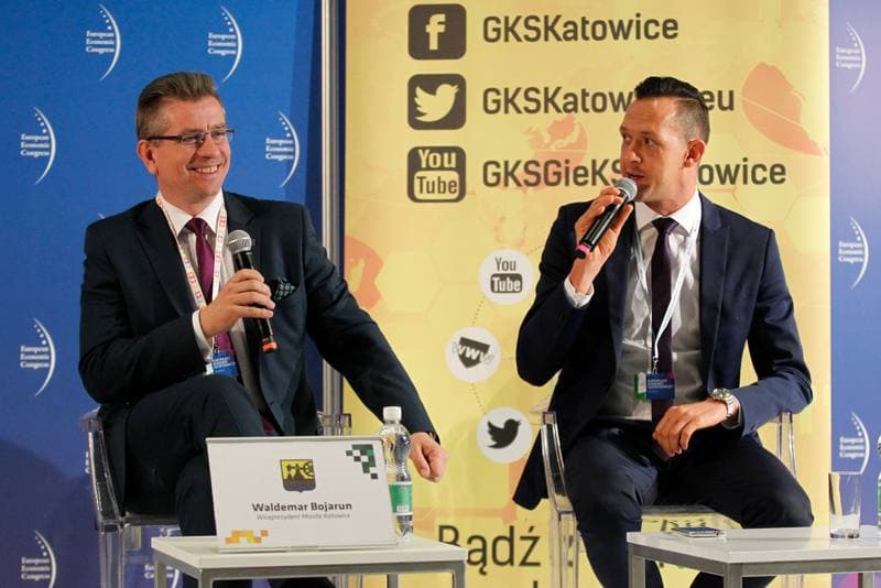 Football. GKS Katowice. Press Conference. 19.05.2016
