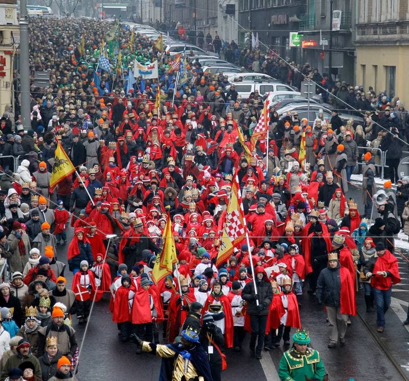 Three Kings Procession. Katowice. 06.01.2016