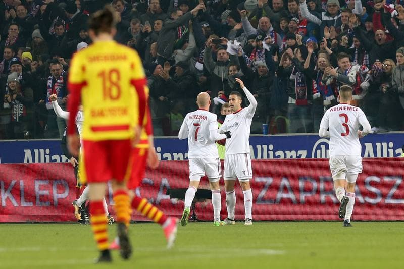 Football. Lotto Ekstraklasa. Gornik Zabrze - Jagiellonia Bialystok. 24.11.2017