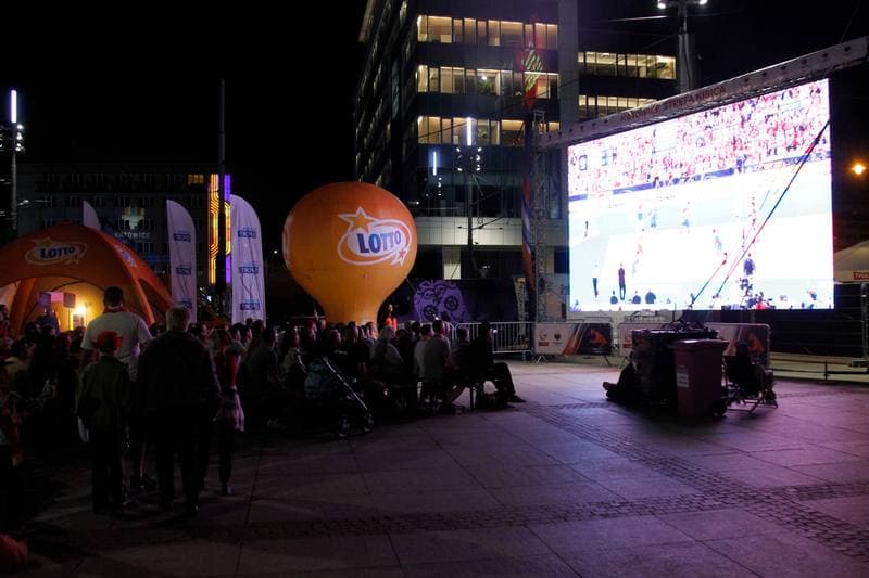 Volleyball. Eurovolley 2017. Fan Zone. 24.08.2017