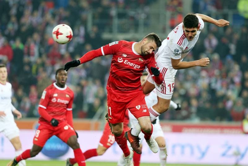 Football. Lotto Ekstraklasa. Gornik Zabrze - Lechia Gdansk. 08.12.2017