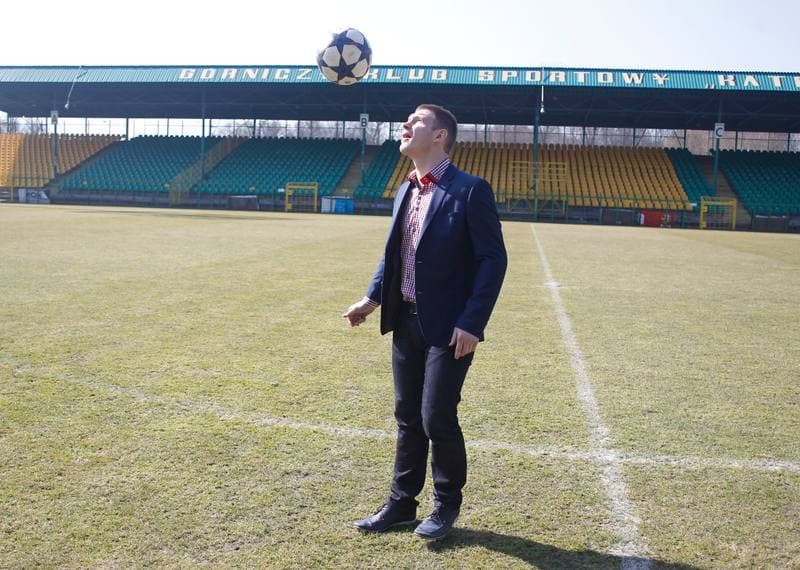 Football. GKS Katowice. Press Conference. 17.03.2015