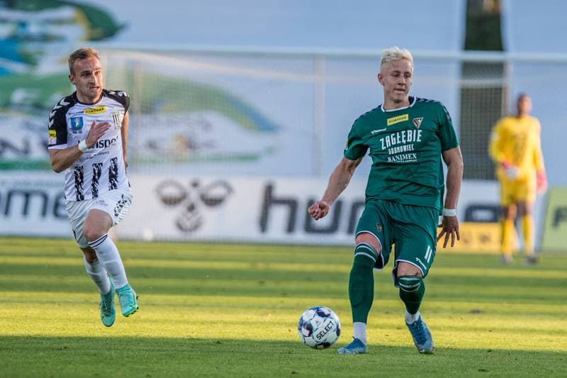 Football. Fortuna I Liga. Sandecja Nowy Sacz - Zaglebie Sosnowiec. 31.10.2021