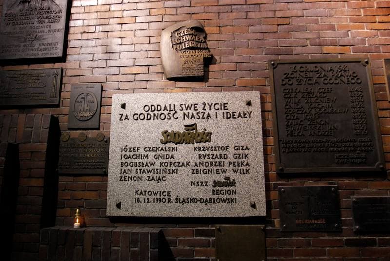 Celebration of the 33rd Anniversary of the Pacification of Wujek Mine. Katowice. 16.12.2014