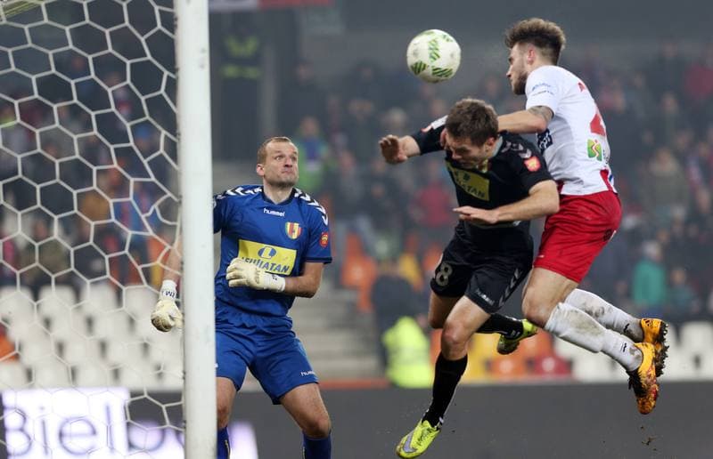 Football. PKO BP Ekstraklasa. Podbeskidzie Bielsko Biala - Korona Kielce. 04.03.2016