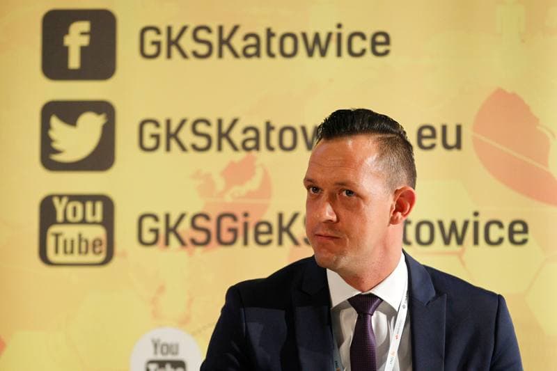 Football. GKS Katowice. Press Conference. 19.05.2016