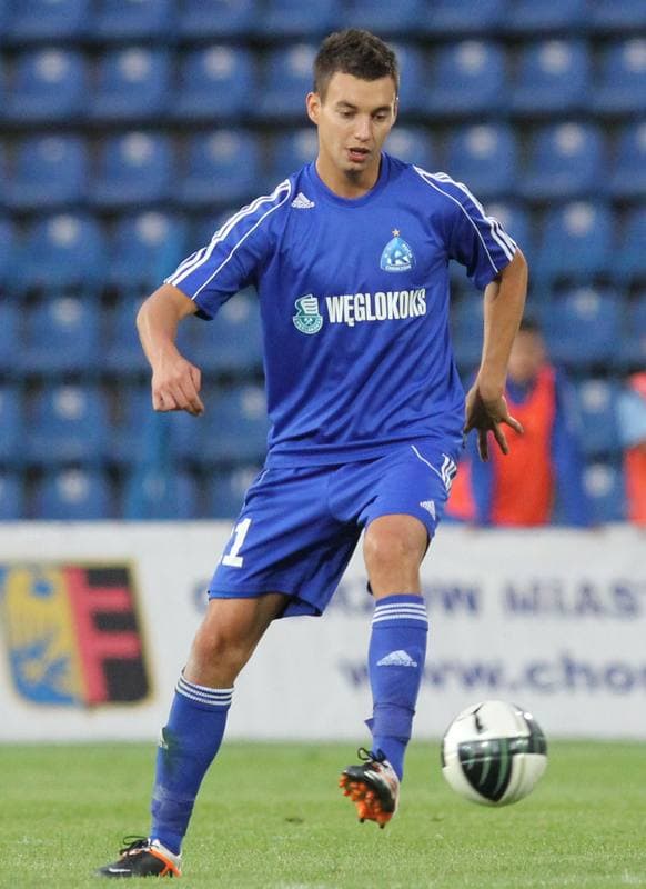 Football. Europa League. Ruch Chorzow - Metalurg Skopje. 19.07.2012