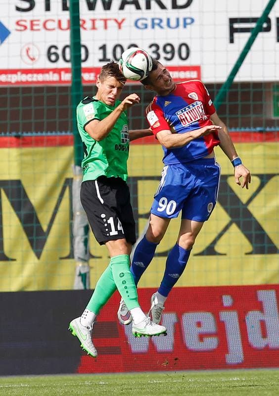Football. T-Mobile Ekstraklasa. Piast Gliwice - Gornik Leczna. 07.11.2014