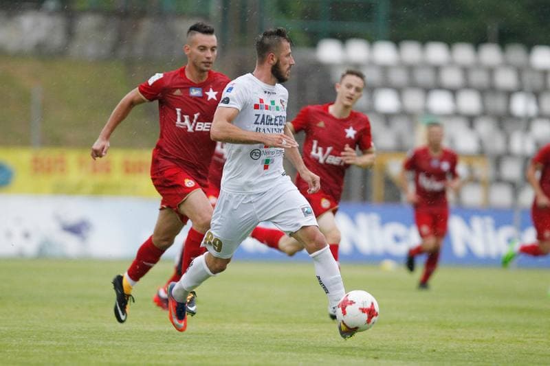 Football. Sparing. Zaglebie Sosnowiec - Wisla Krakow. 07.07.2017