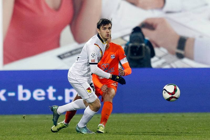 Football. PKO BP Ekstraklasa. Termalica Bruk-Bet Nieciecza - Jagiellonia Bialystok. 16.12.2015